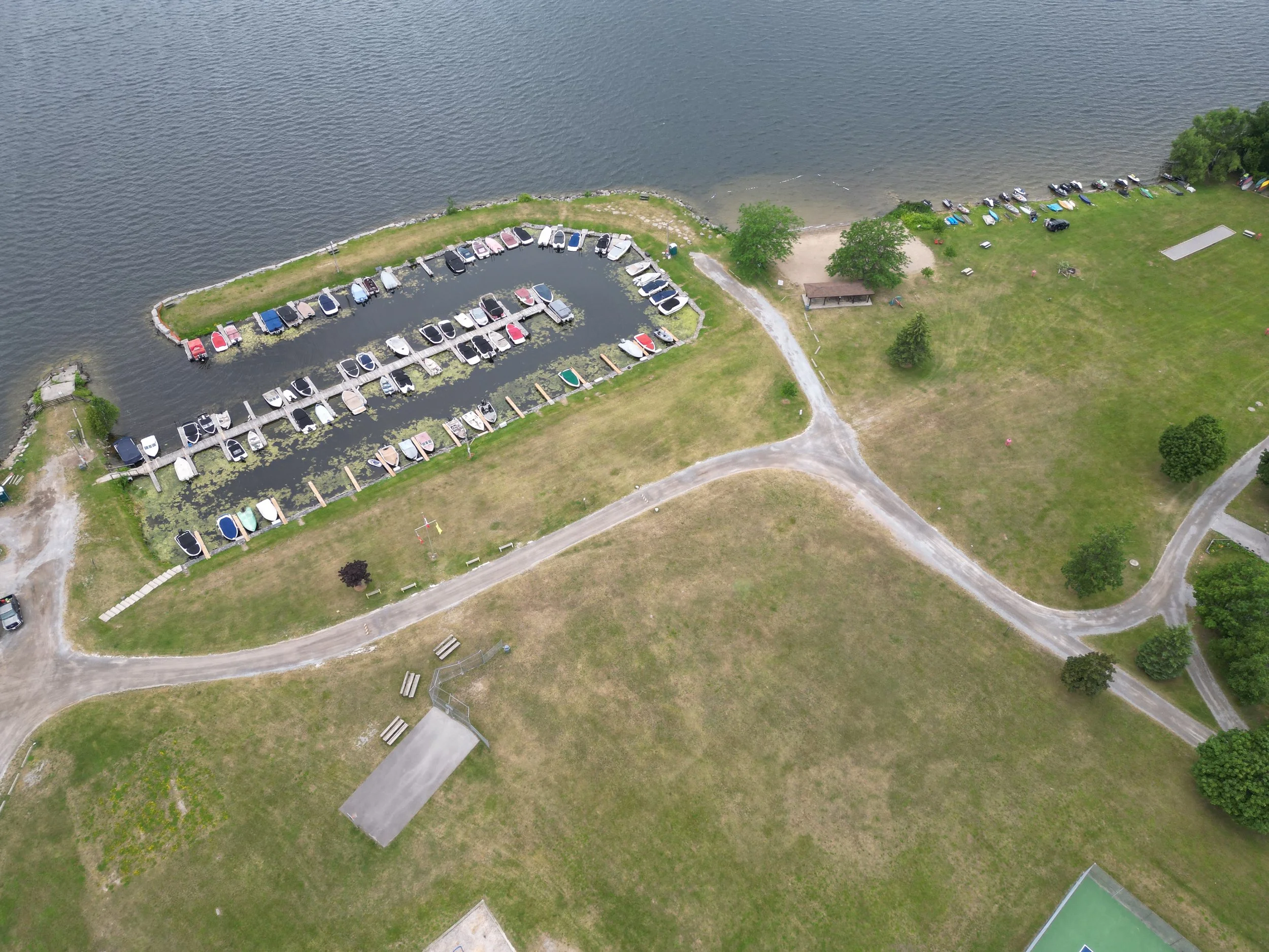 Boat basin, beach, and waterfront posts