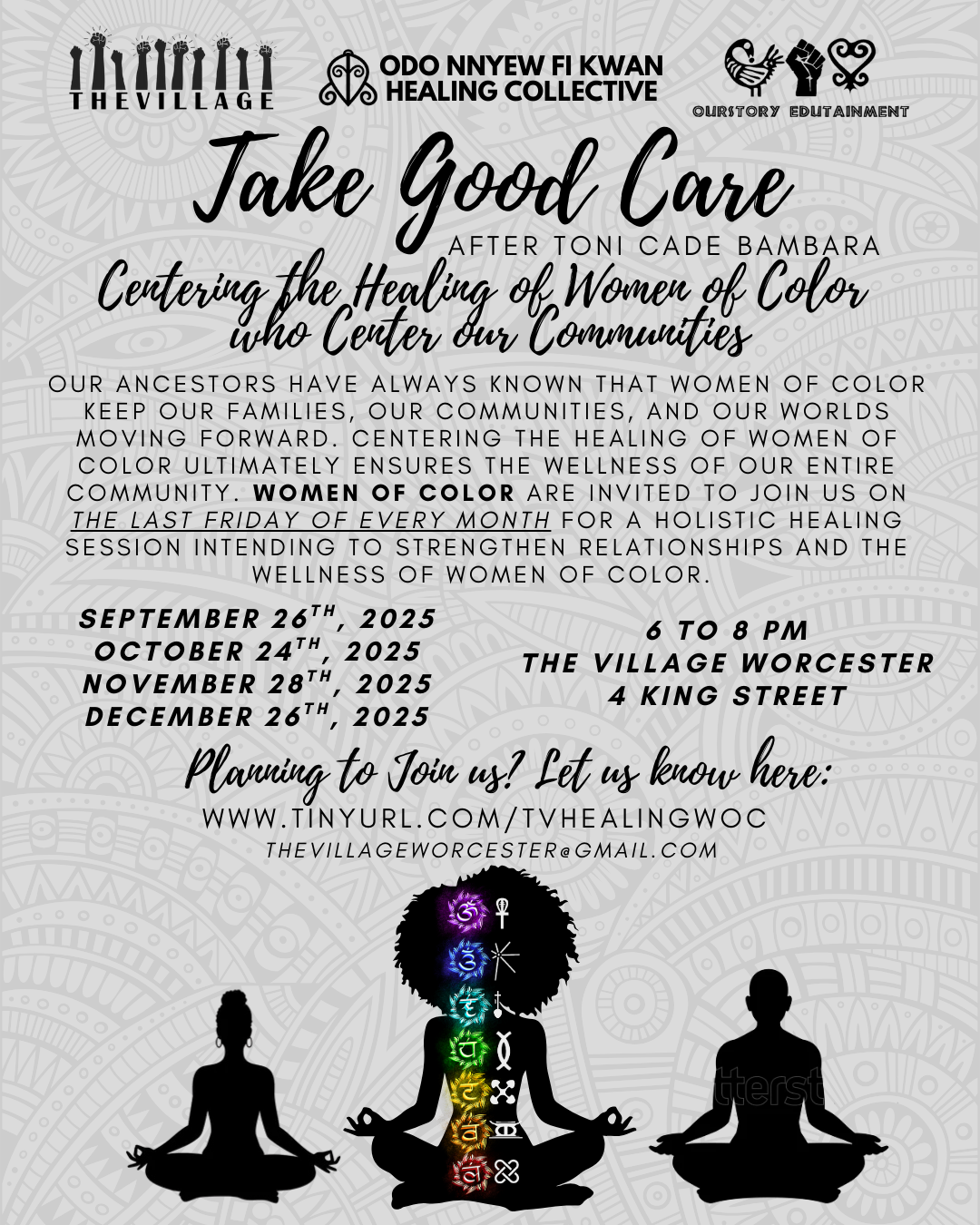 Take Good Care: After Toni Cade Bambara - Healing Space for Women of Color