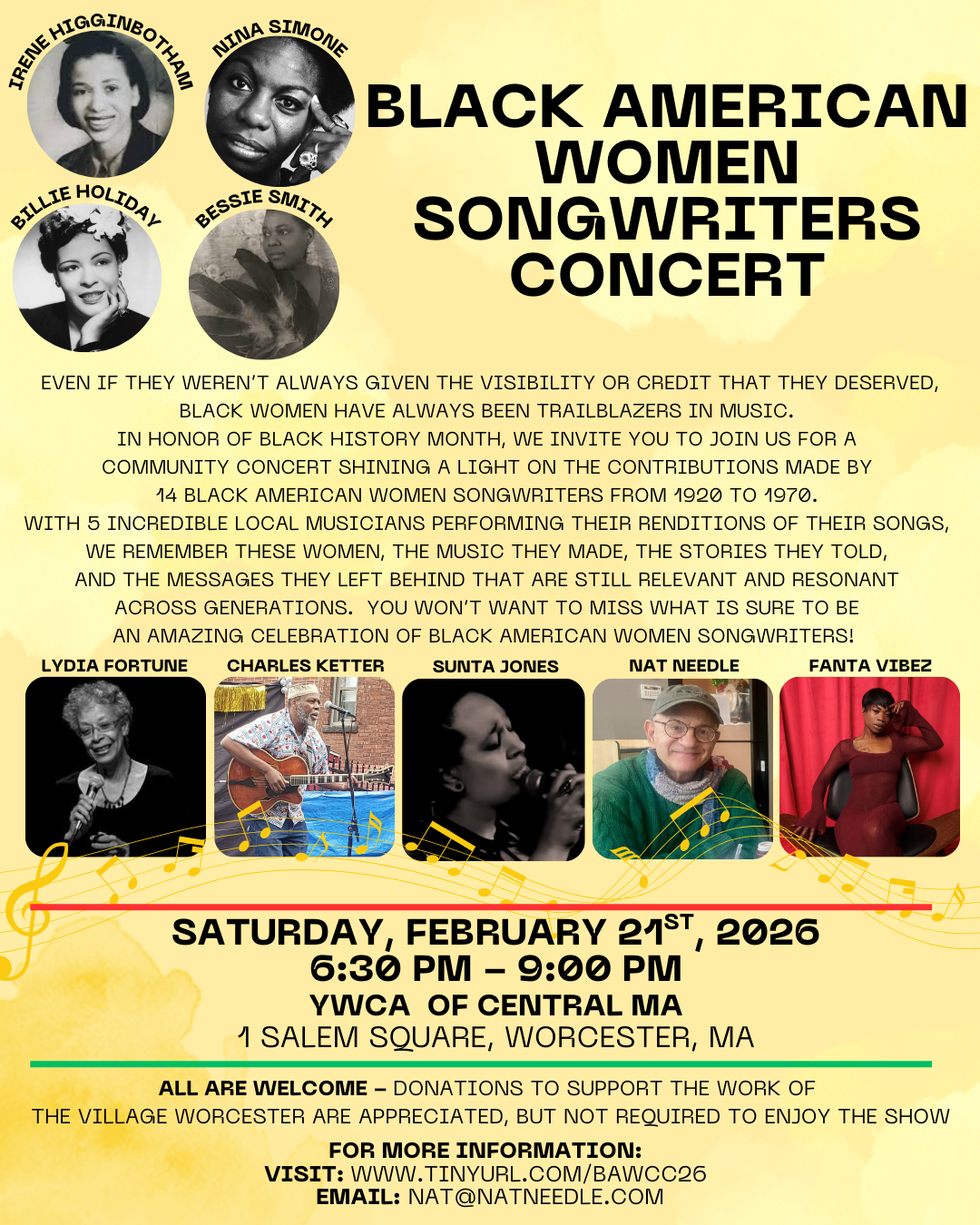 Black American Women Songwriters Concert