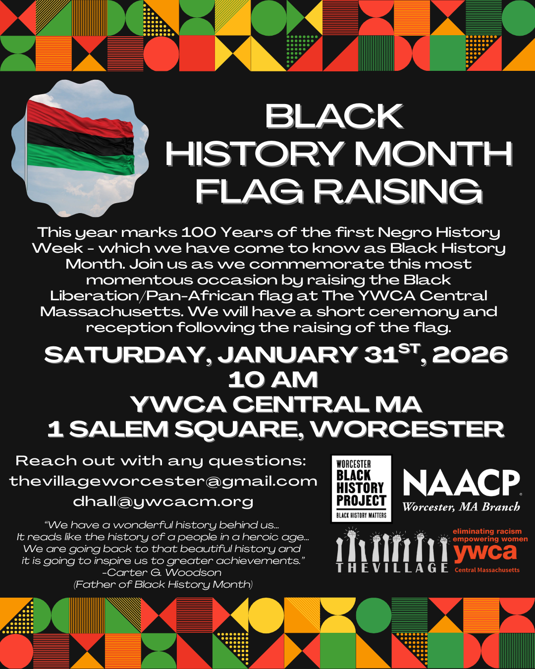 Black History Month Flag Raising