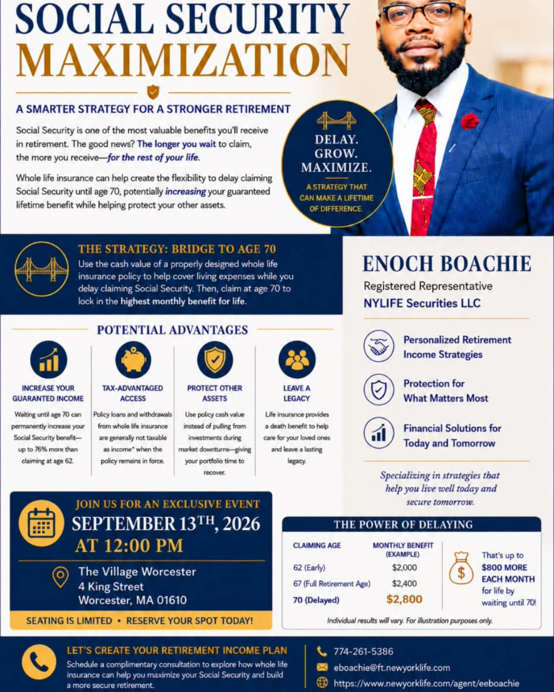 Social Security Maximization with Enoch Boachie