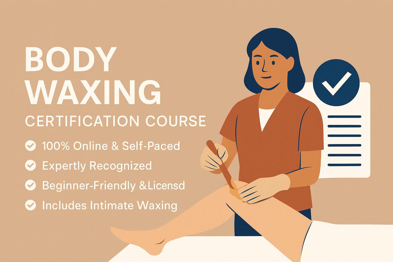 Professional Online Waxing Certification Course | Accredited Hair Removal Training And Become a Certified Waxing Specialist