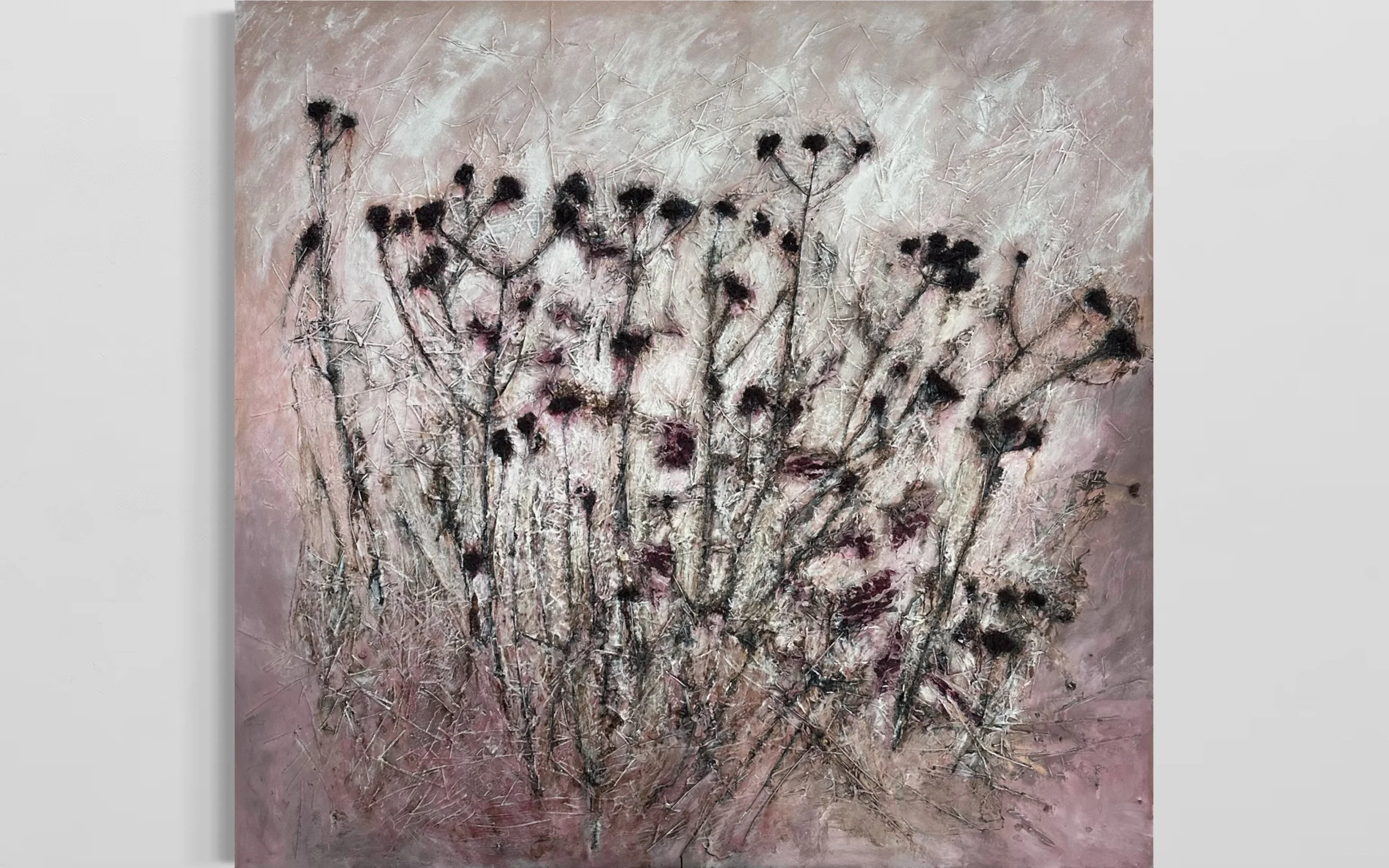 My life in the bush of ghosts, 180 X 170 cm, mixed media, 2026