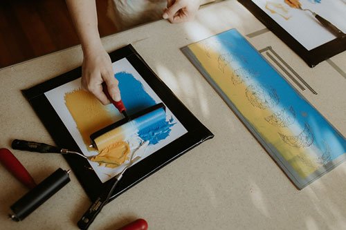 Pixiss Printmaking Supplies - Linoleum Blocks for Printmaking (3 Pack)