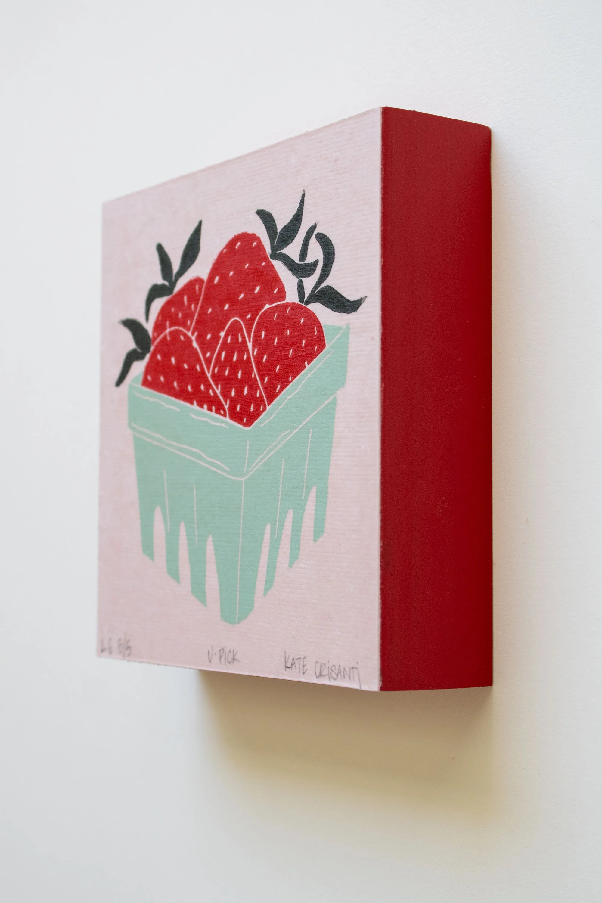 Swirl Cone Ice Cream Summer artwork Hand Carved Block Print Kate Michelle Design — Kate Michelle