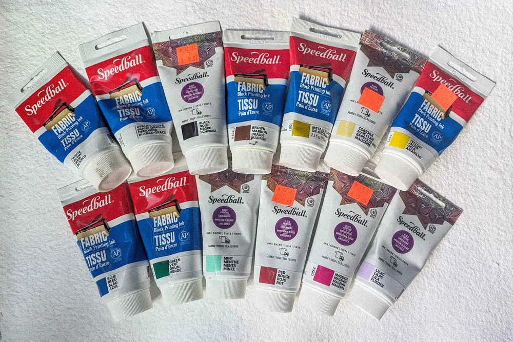 Printmaking Cloth Ink Lino Block Printing on Fabric: Materials, Techniques, + Tips — Kate ...