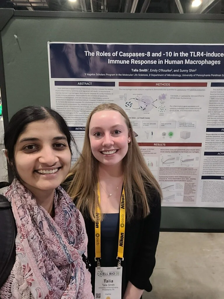 Talia Smith presented at the annual ASCB|EMBO Meeting. Way to represent the Shin Lab!