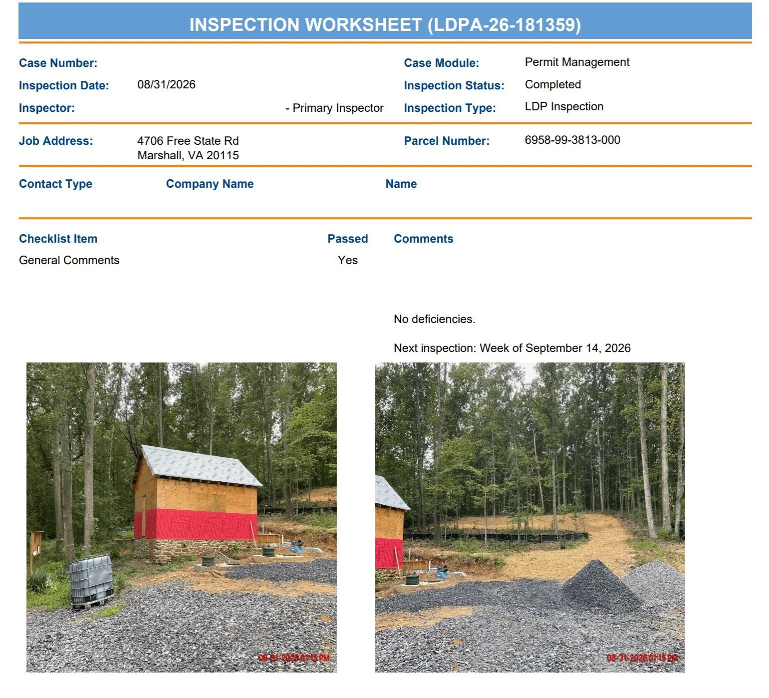 08/31/26 LDP Inspection