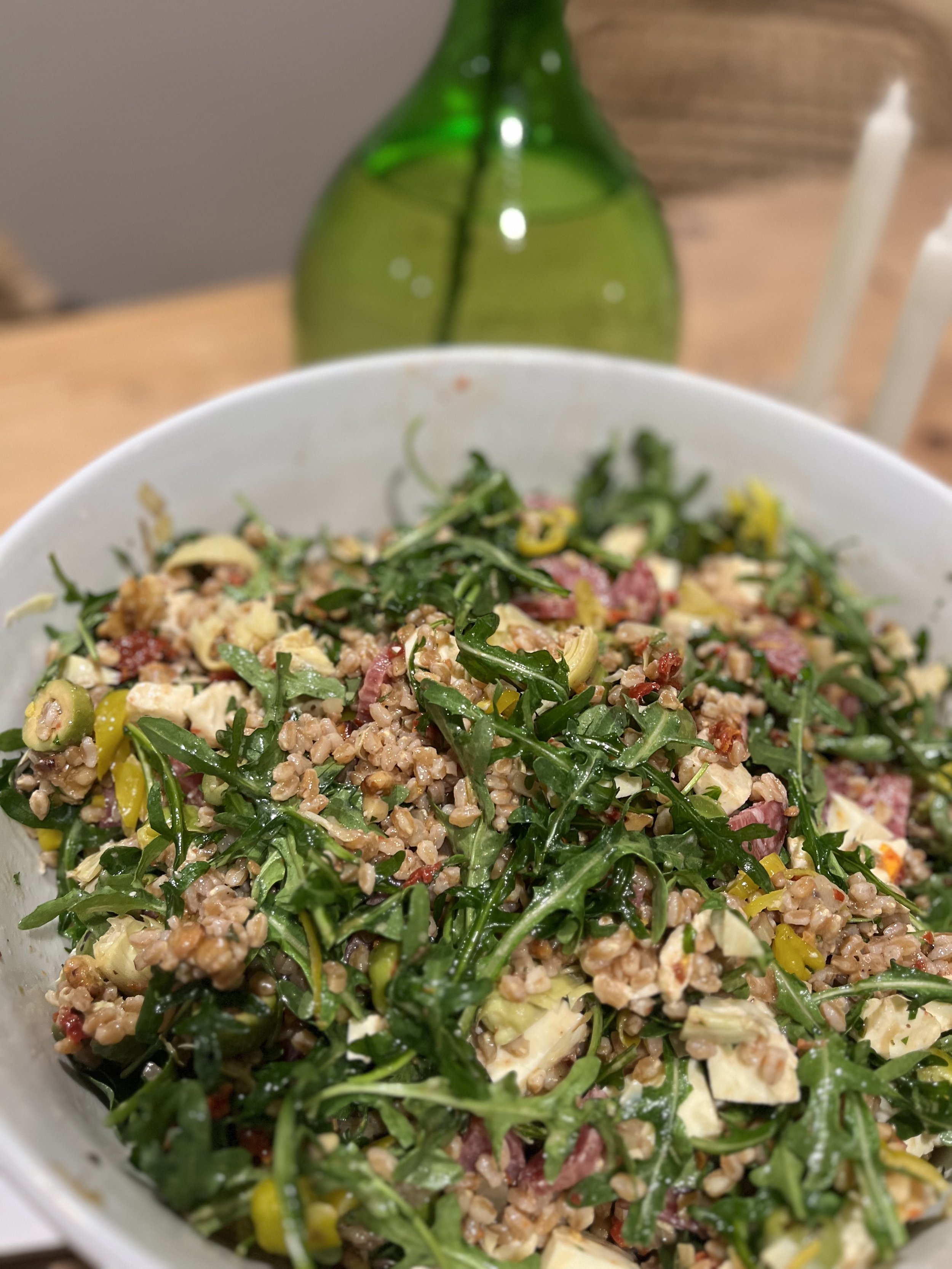 Anti Pasto Farro Salad