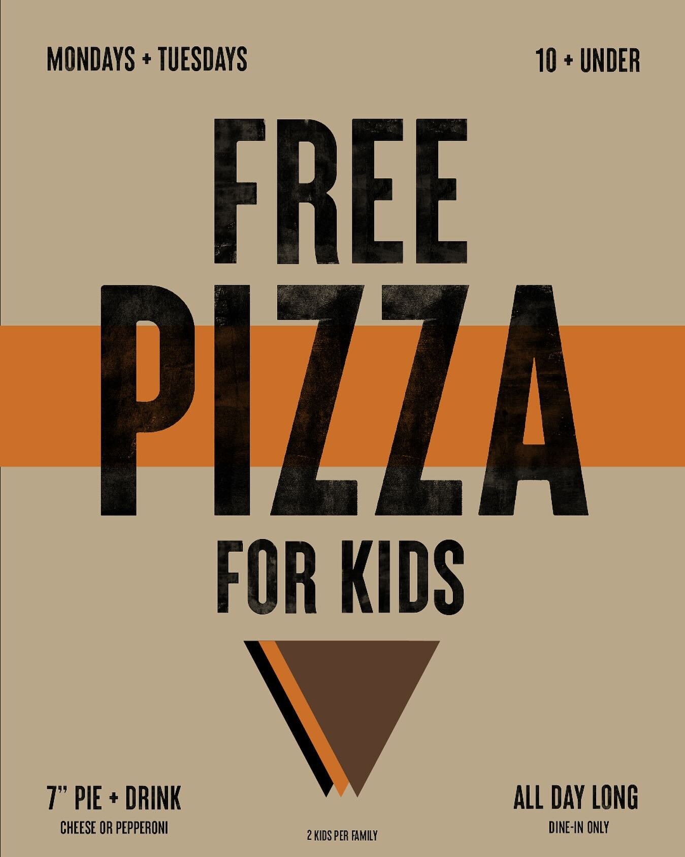 It&rsquo;s good to be a kid.

#portlandpieco #pizza #mainepizza #kidseatfree #freepizza #freepizzaforkids