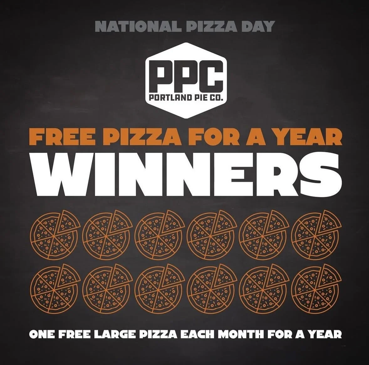 Congratulations to @kelly.bertino and @chelsagram525 &hellip; you&rsquo;ve both won free pizza for a year from your friends at Portland Pie Company. Drop us a DM and we&rsquo;ll get you all set up. It&rsquo;s going to be a tasty 12 months!

Thanks to