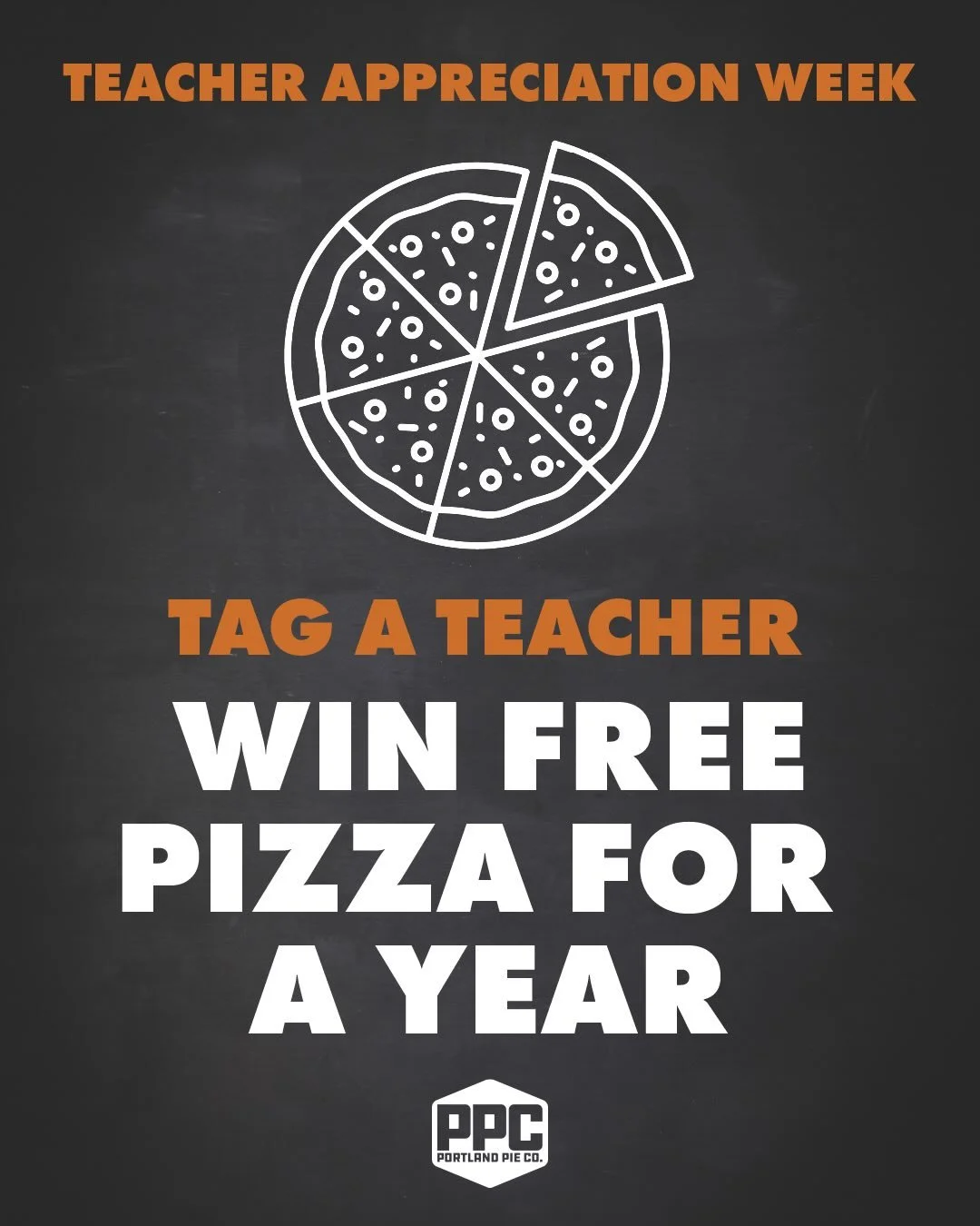 This week is Teacher Appreciation Week. Thanks for all your hard work. To show our appreciation for all you do we&rsquo;re giving away Free 10&rdquo; Cheese Pizzas on Tuesday, May 5th to teachers when you present your school ID. (Dine-in only. One pi