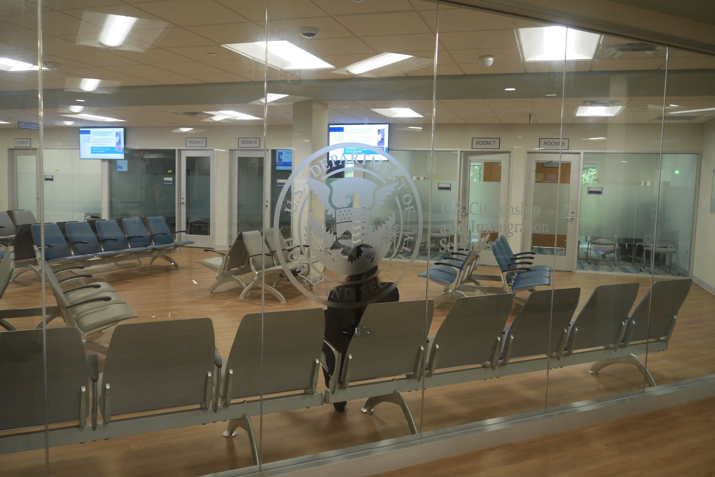 USCIS Waiting Room at New Jersey Field Office