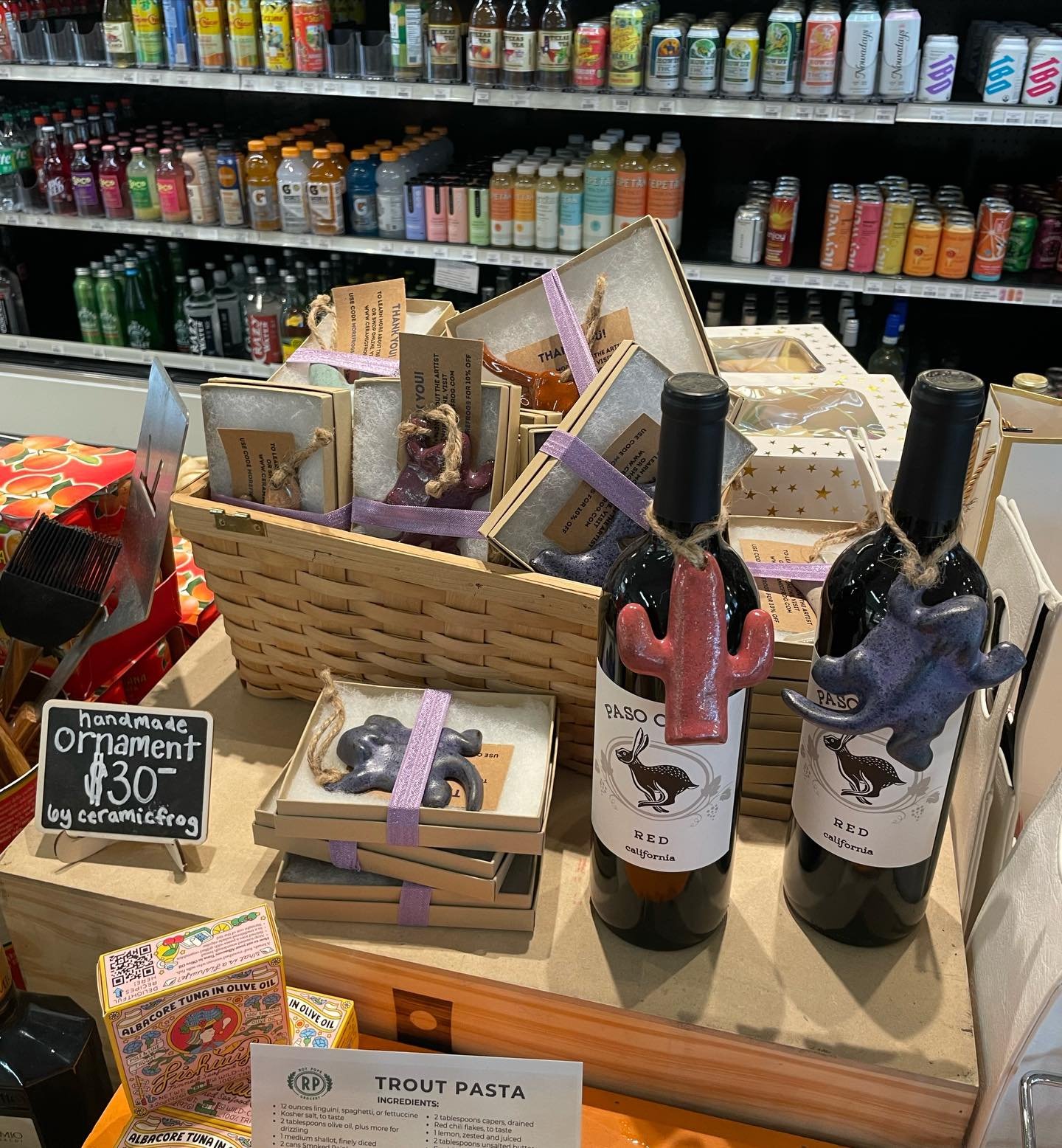 Need a last minute gift? Grab one of our ceramic Ornaments at @roypopegroceryfw !