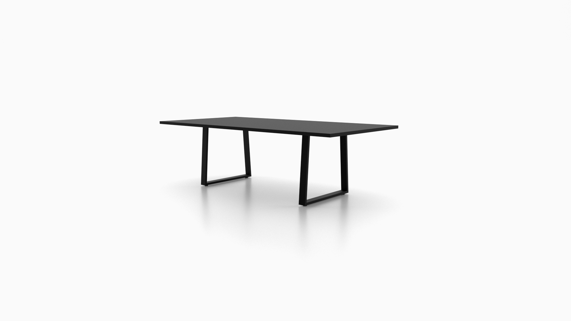 The Modern Industrial conference table blends minimalist design with industrial character. Featuring sleek lines, durable materials, and a bold presence.