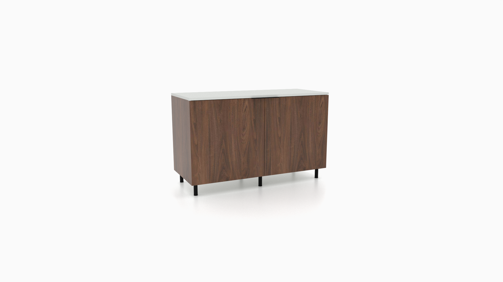 The Modern Industrial credenza line by Cornerstone Furniture blends sleek design with raw, functional elements, crafted for commercial spaces that value durability and style.
