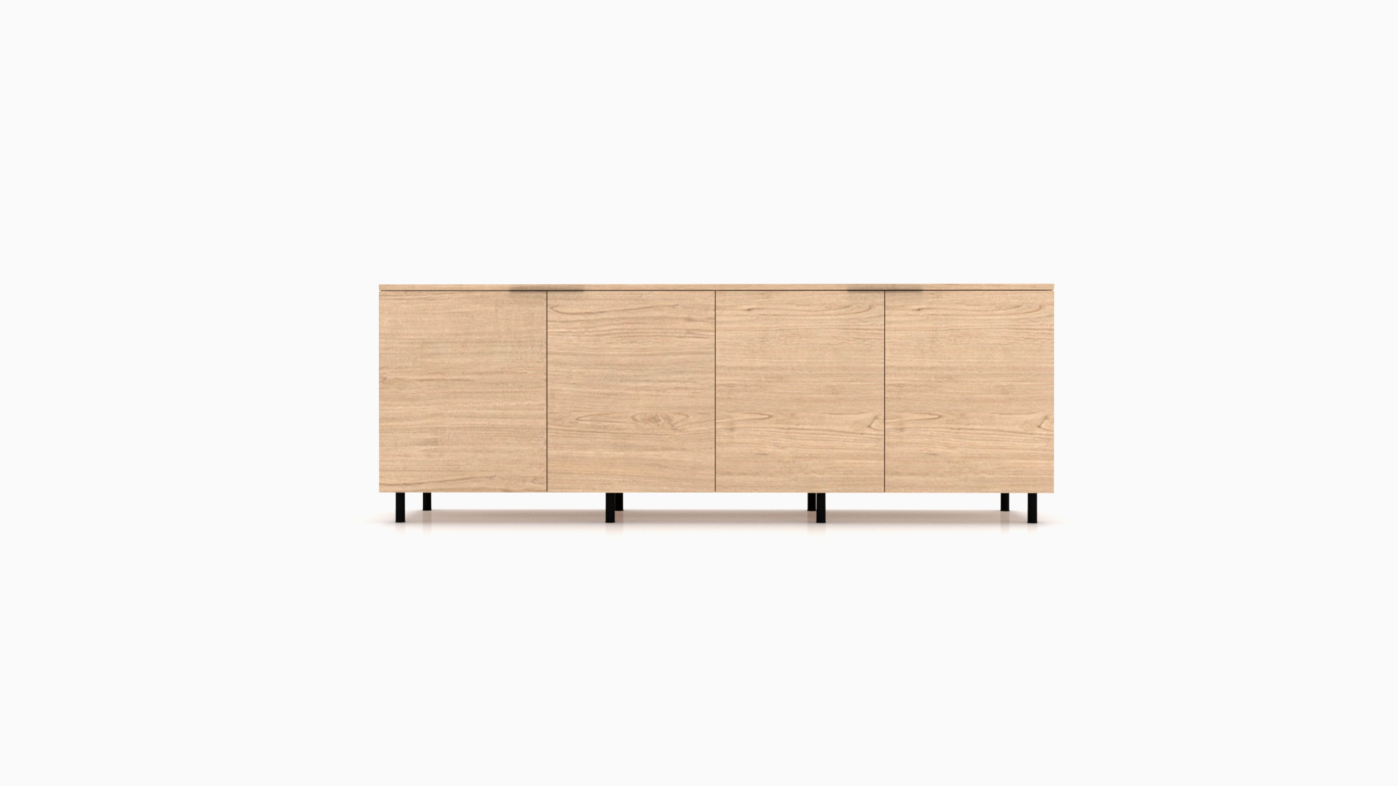 The Modern Industrial credenza line by Cornerstone Furniture blends sleek design with raw, functional elements, crafted for commercial spaces that value durability and style.