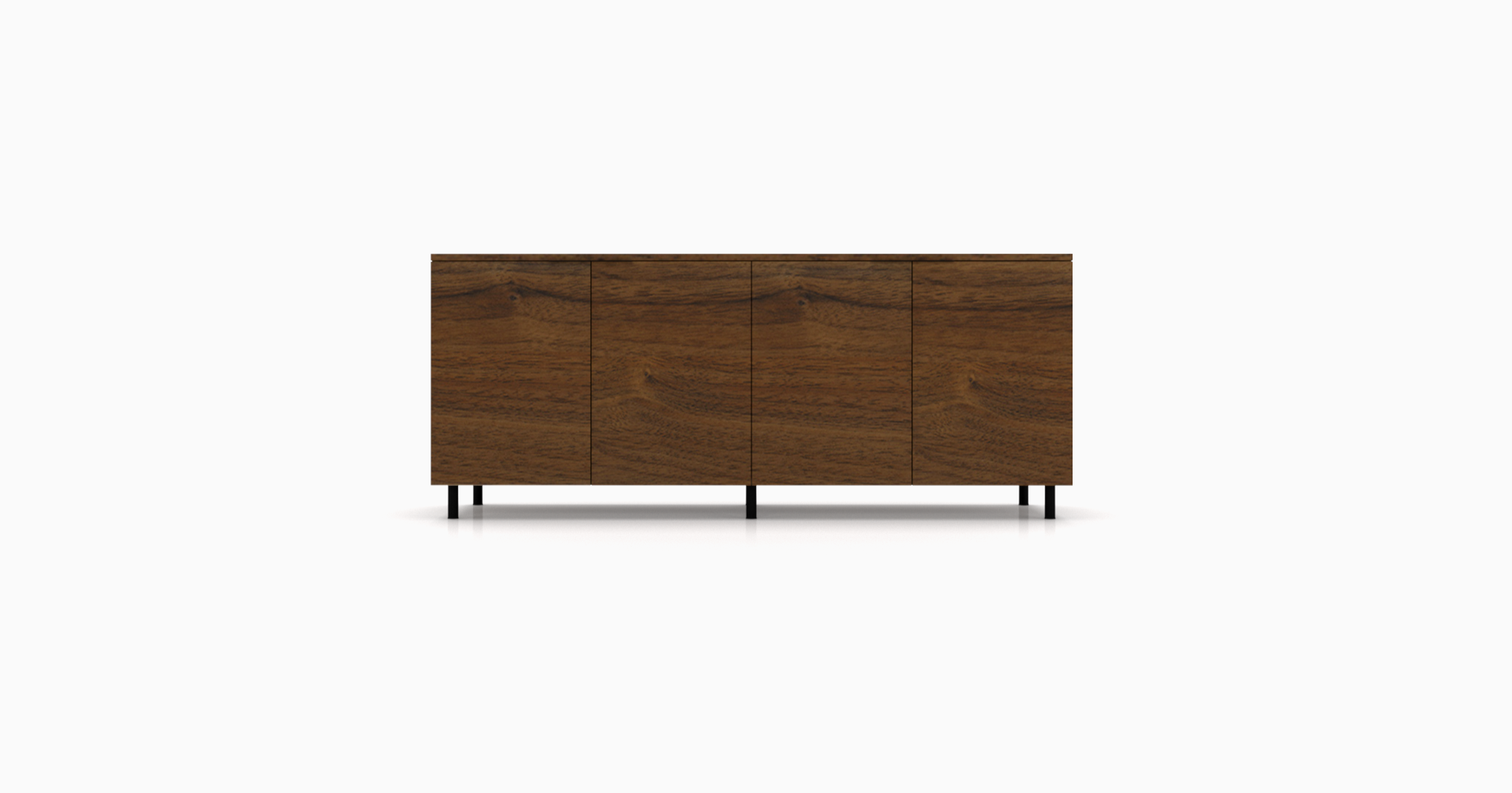 The Modern Industrial credenza line by Cornerstone Furniture blends sleek design with raw, functional elements, crafted for commercial spaces that value durability and style.
