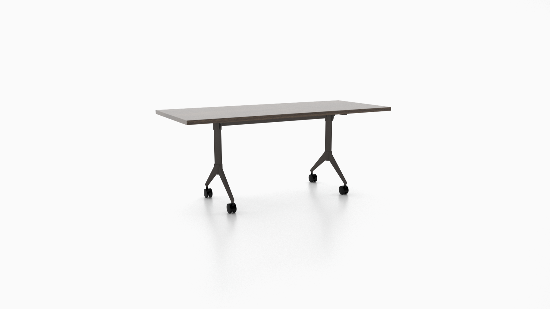 Team Work training table. Designed for dynamic spaces, this training table moves with you.