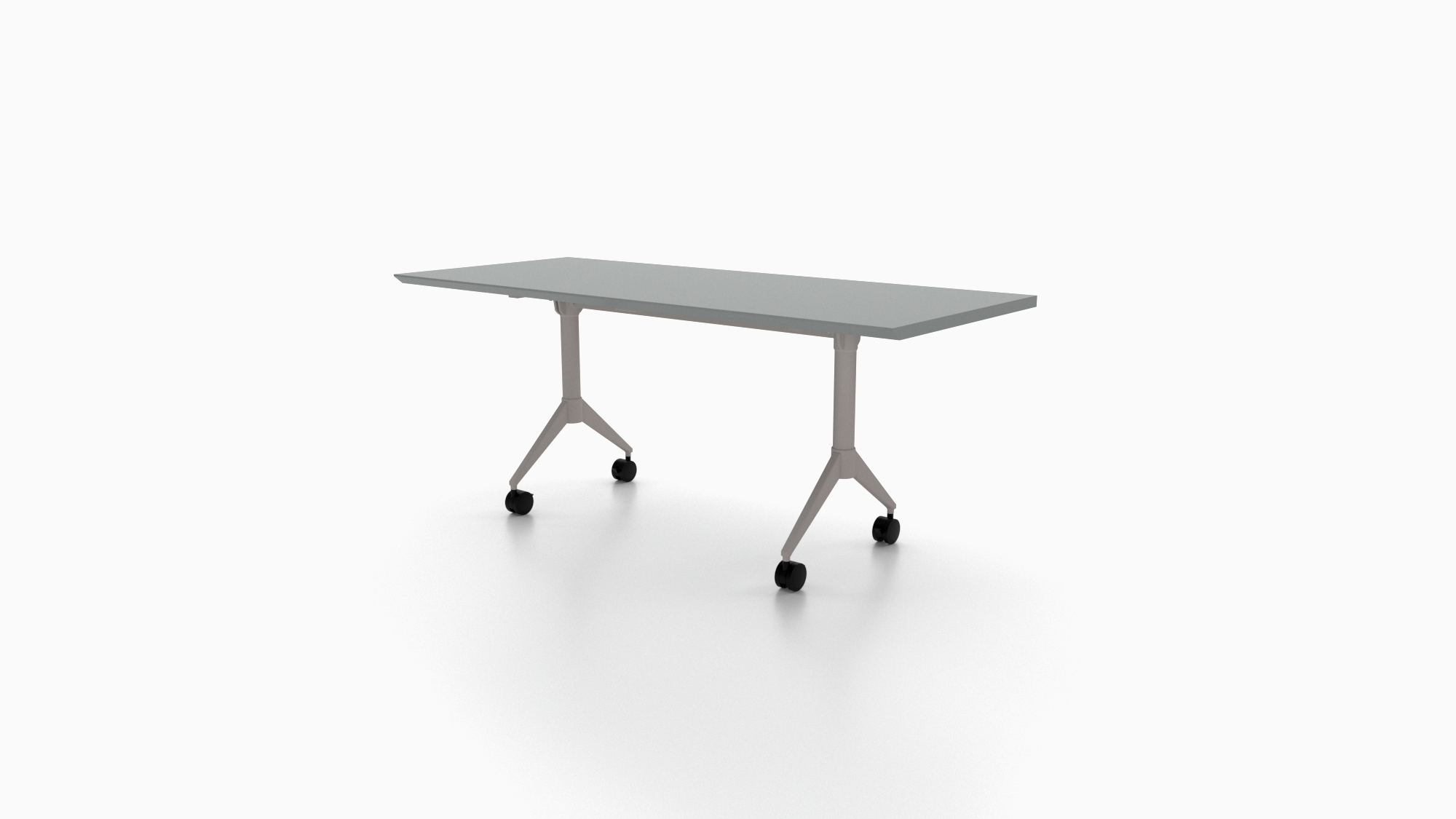 Team Work training table. Designed for dynamic spaces, this training table moves with you.
