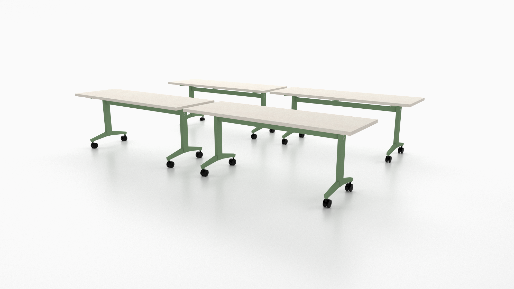 Danny training table. Offering easy mobility, quick setup, and seamless storage.
