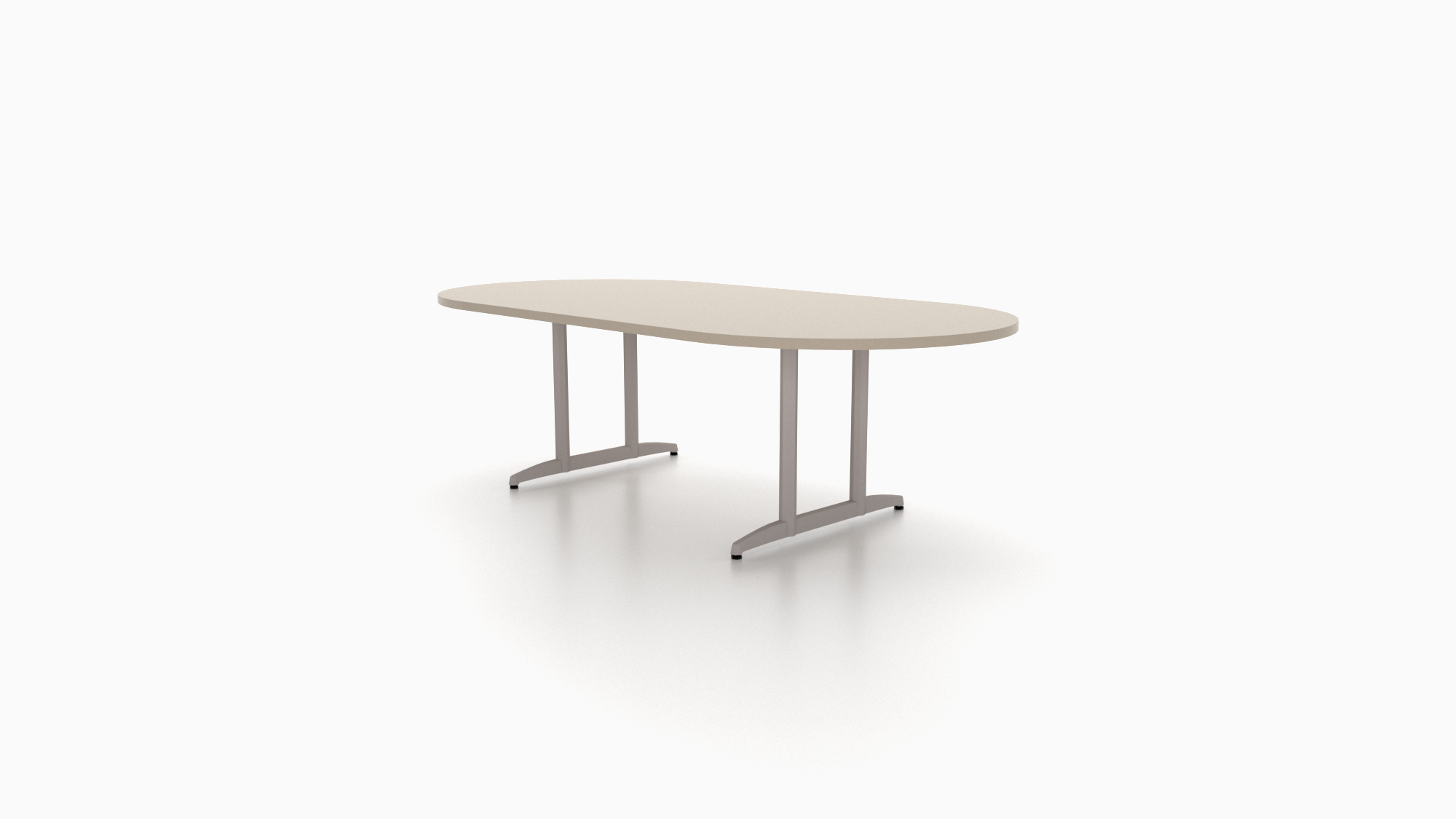 Next Step conference table featuring double T bases. 