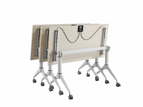 Team Work training table. Designed for dynamic spaces, this training table moves with you.
