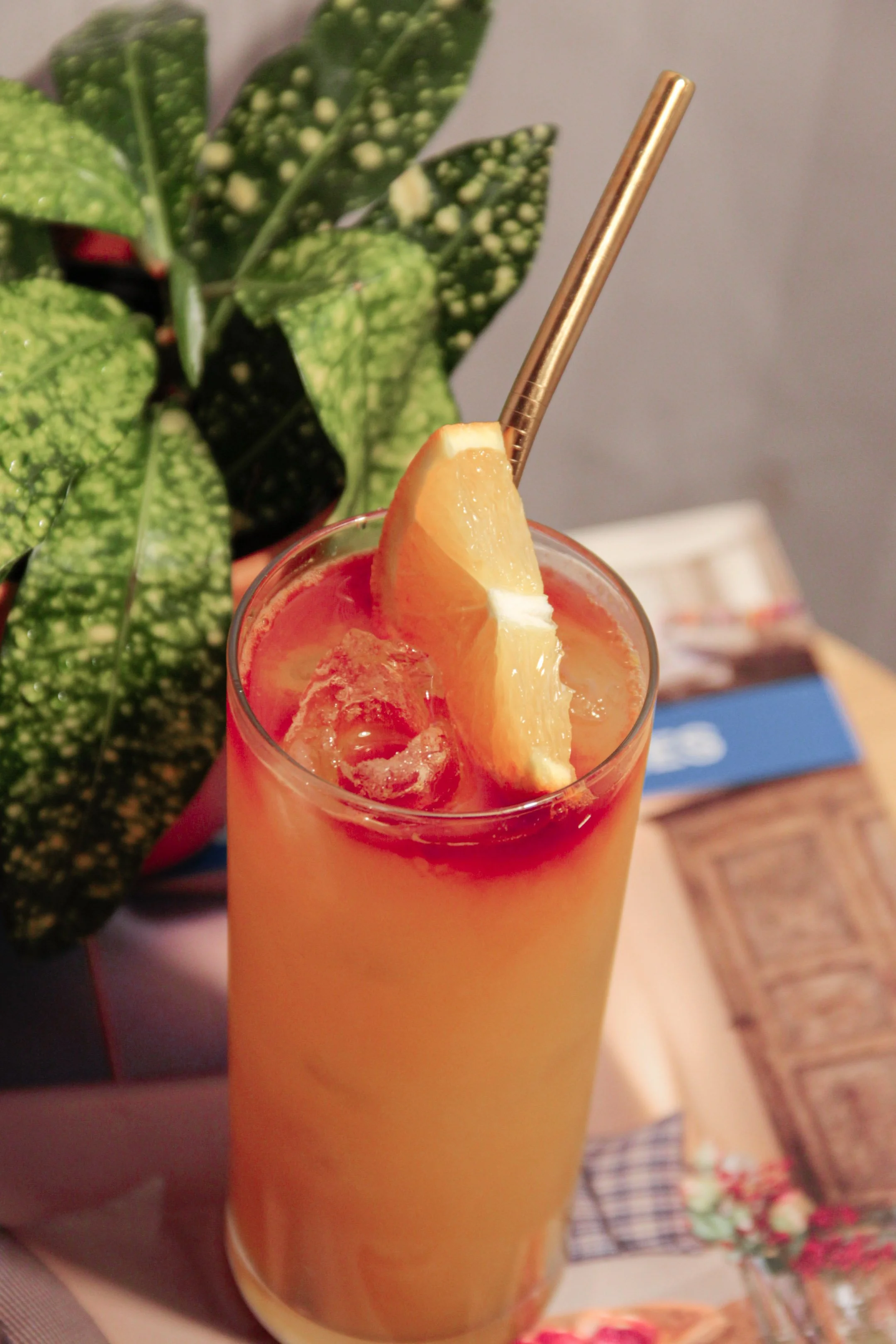 mocktail au jus d'orange et a la passion