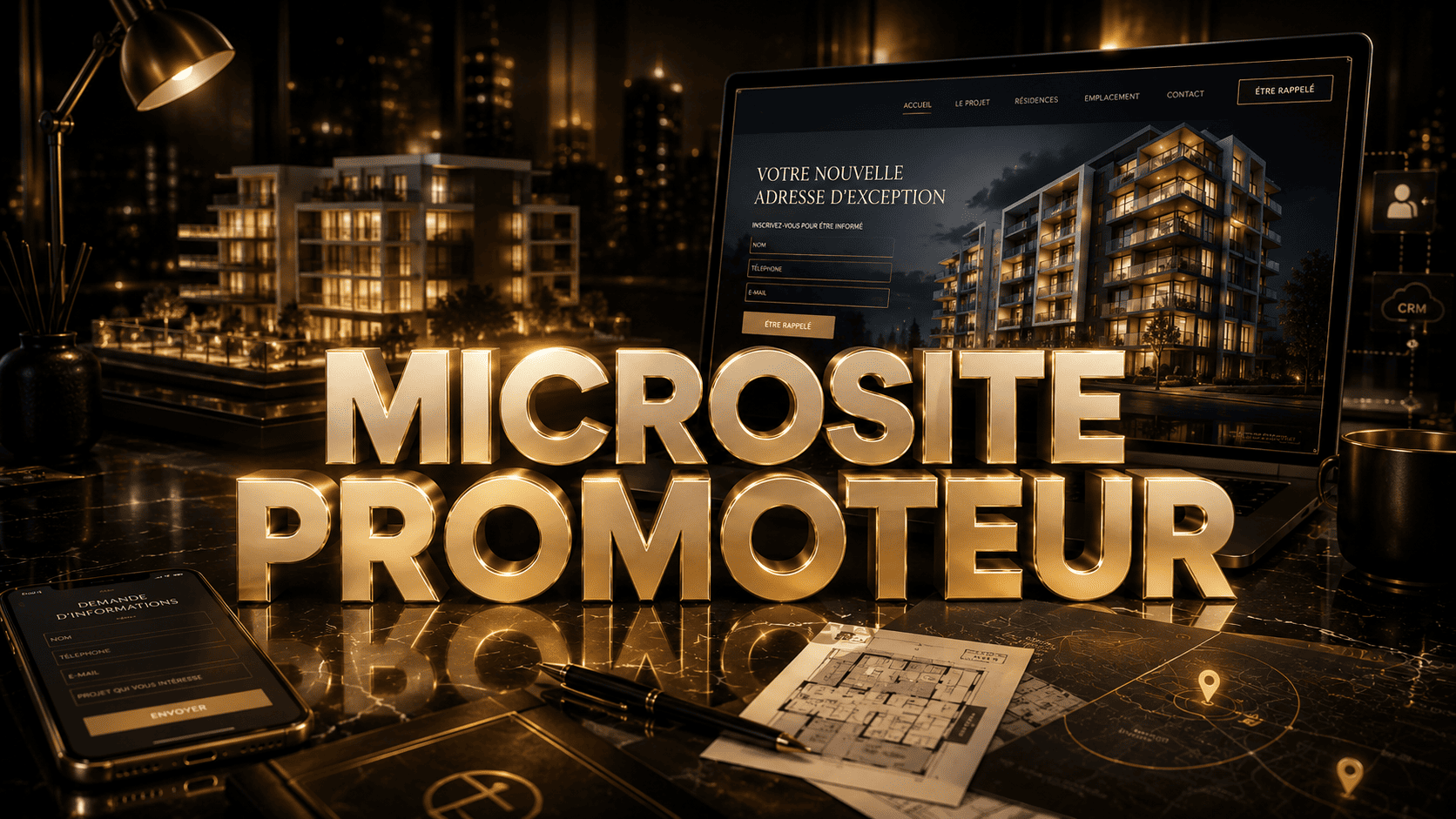 Site web ou microsite pour projet immobilier neuf