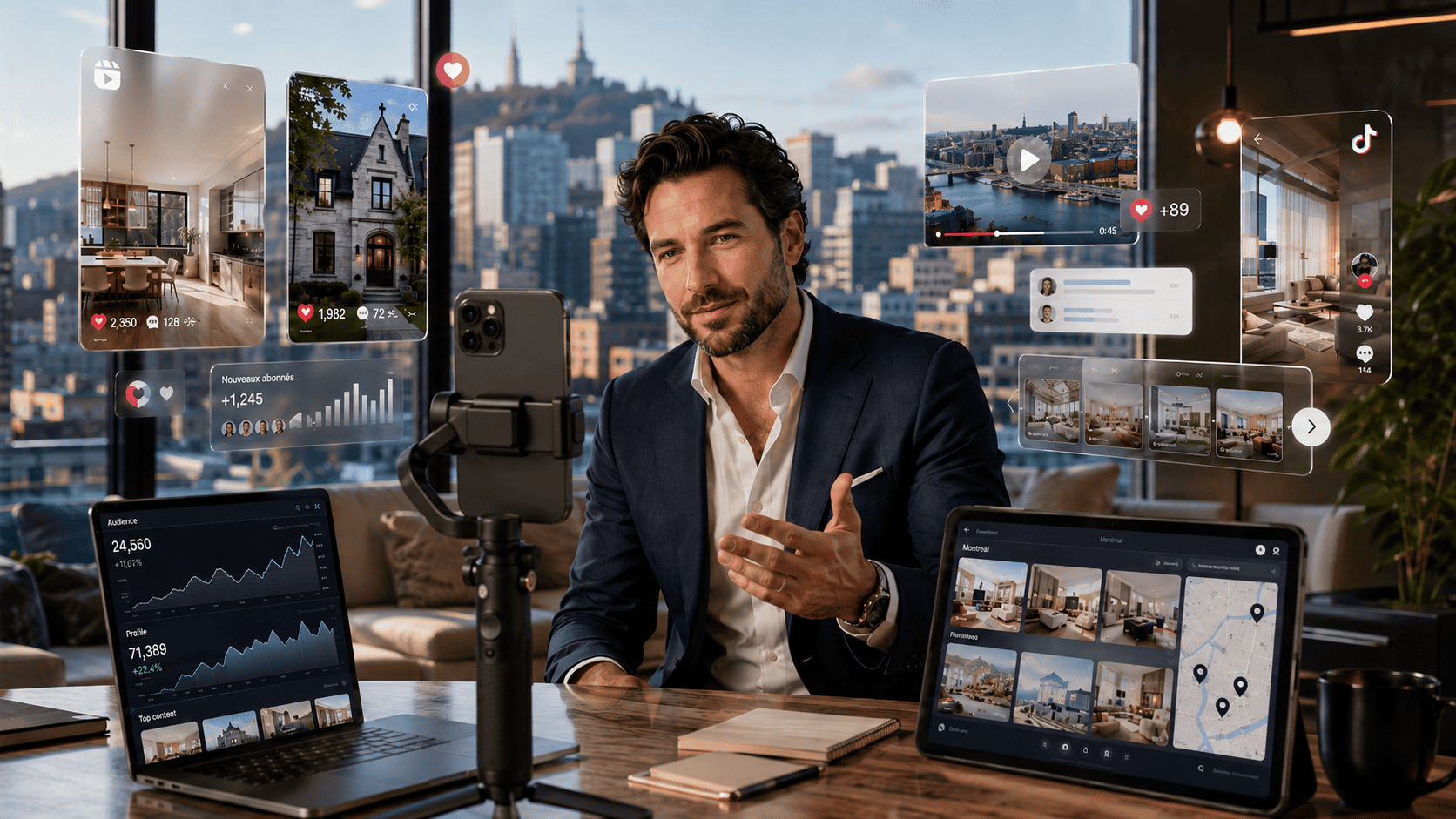 Comment un courtier immobilier peut utiliser les réseaux sociaux pour attirer des clients au Québec