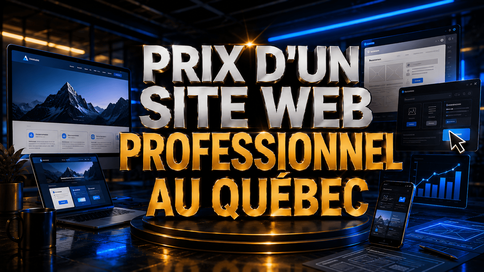Prix d'un site web professionnel au Québec : vitrine, e-commerce, sur mesure, fourchettes réelles et ce qui fait varier le coût