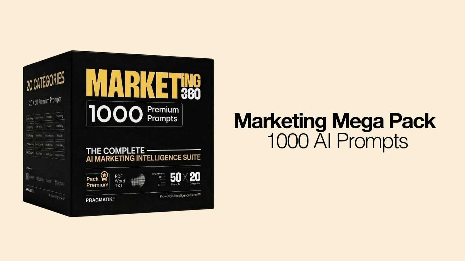 1000 AI Marketing Prompts Pack