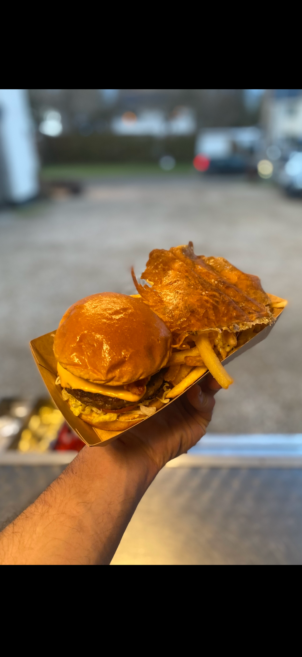 Cheeseburger with Cheesy Fries