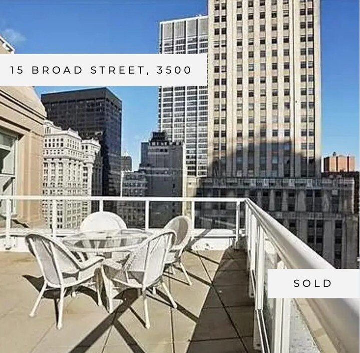 We're excited to announce that 15 Broad Street, 3500 has SOLD. Another great transaction, and we're excited for both the buyer and our sellers. It's tough to beat this incredible view and unique property. 

#nicksellsnewyork #nicksellsny #NSNY #nicks