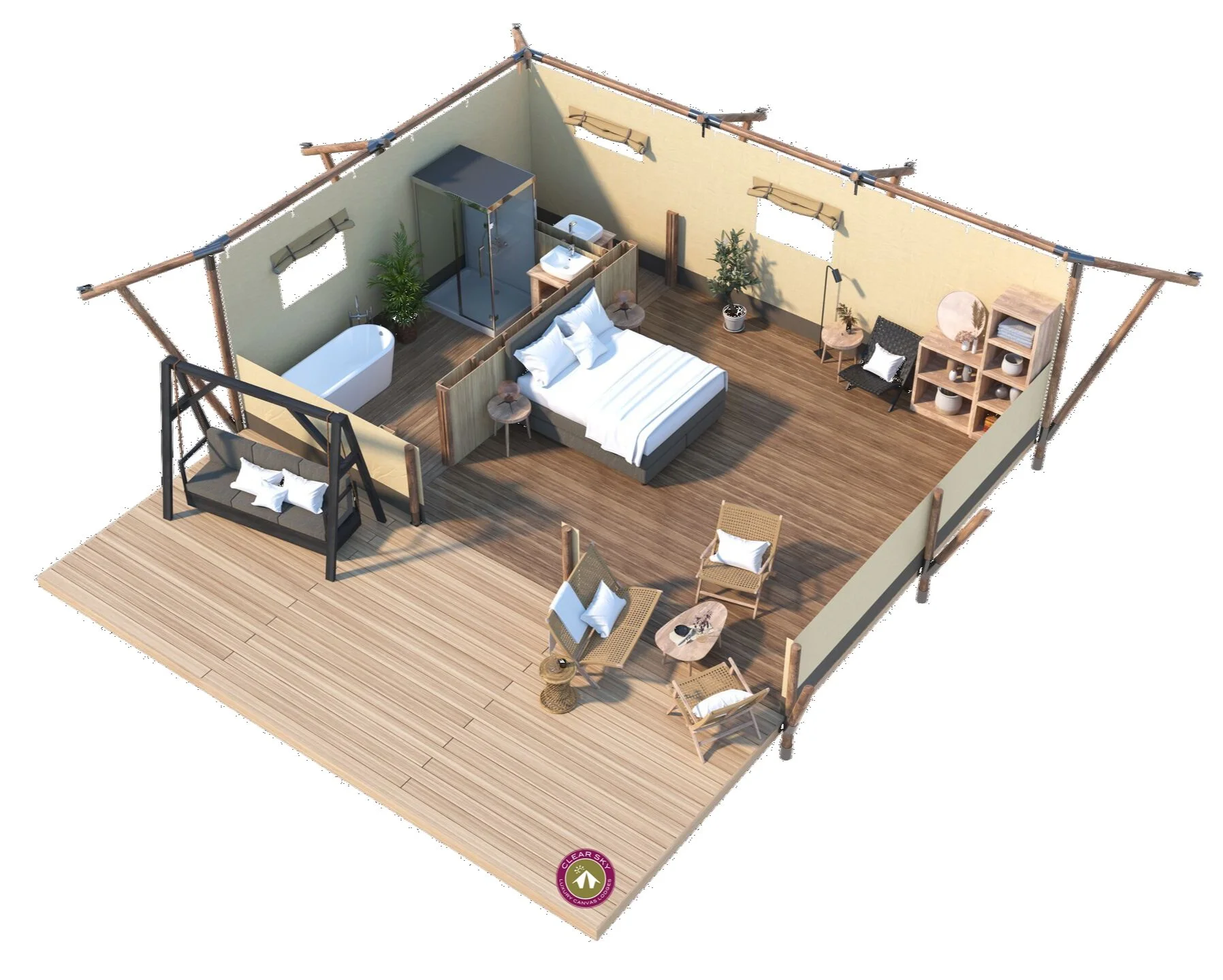 The Retreat Safari Tent from Clear Sky, the glamping experts — Clear Sky