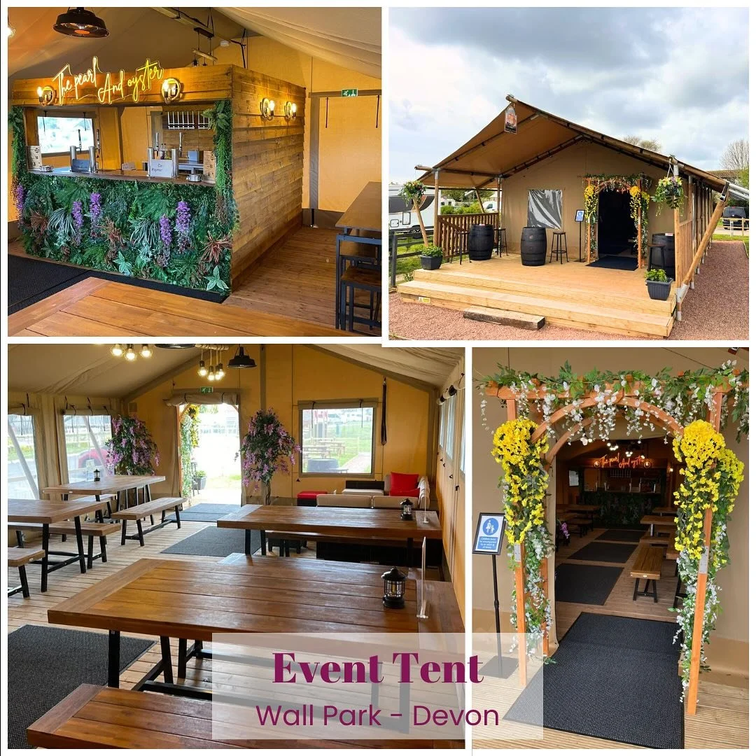 FEATURE FRIDAY
Do you want to create the perfect dining experience at your resort / park?
If so we have the answer, our wonderful Woody Event Tent can be customised to your exact requirements from dining to training sessions, even yoga!
Below are