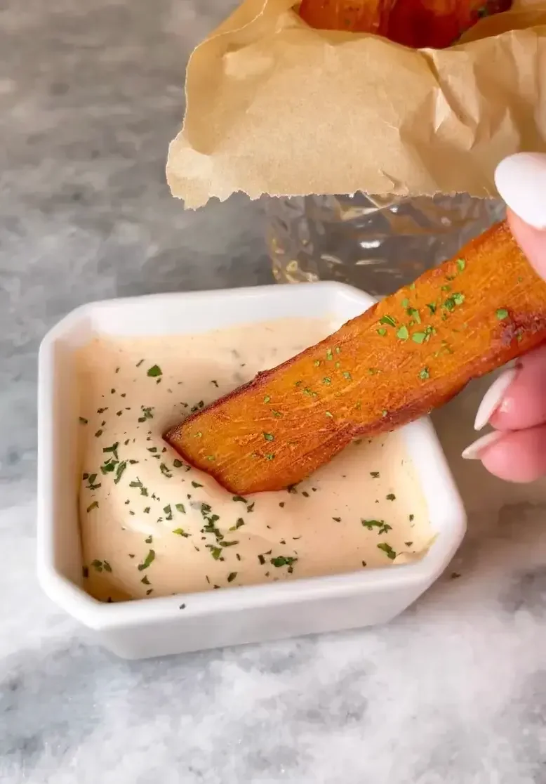 Potato Pavé Sticks with Bravas Sauce