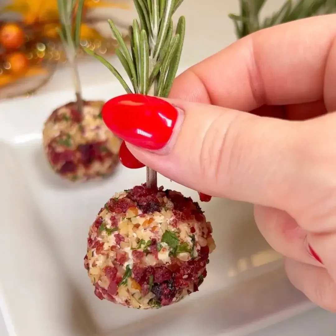 Goat Cheese Cranberry Pecan Balls