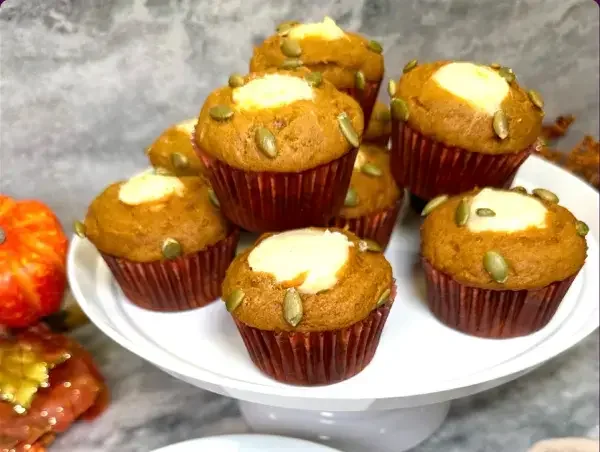 Pumpkin Cream Cheese Muffins