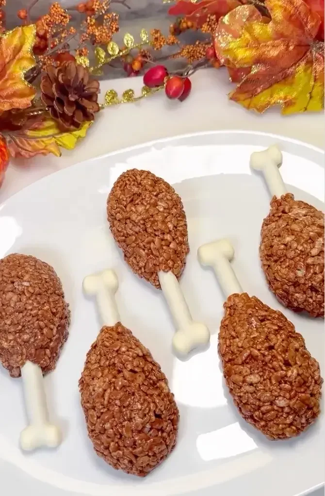Turkey Leg Rice Crispy Treats