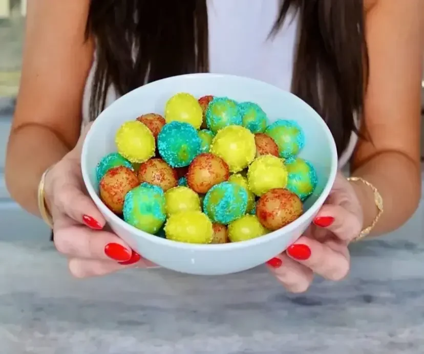 Frozen Candied Grapes