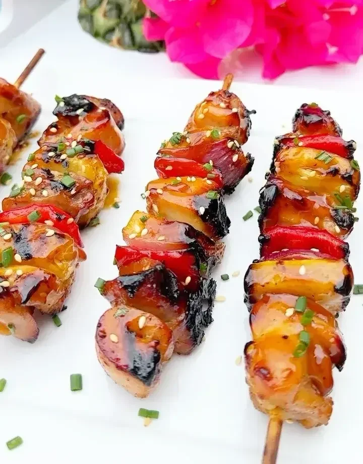 Hawaiian Chicken Kabobs