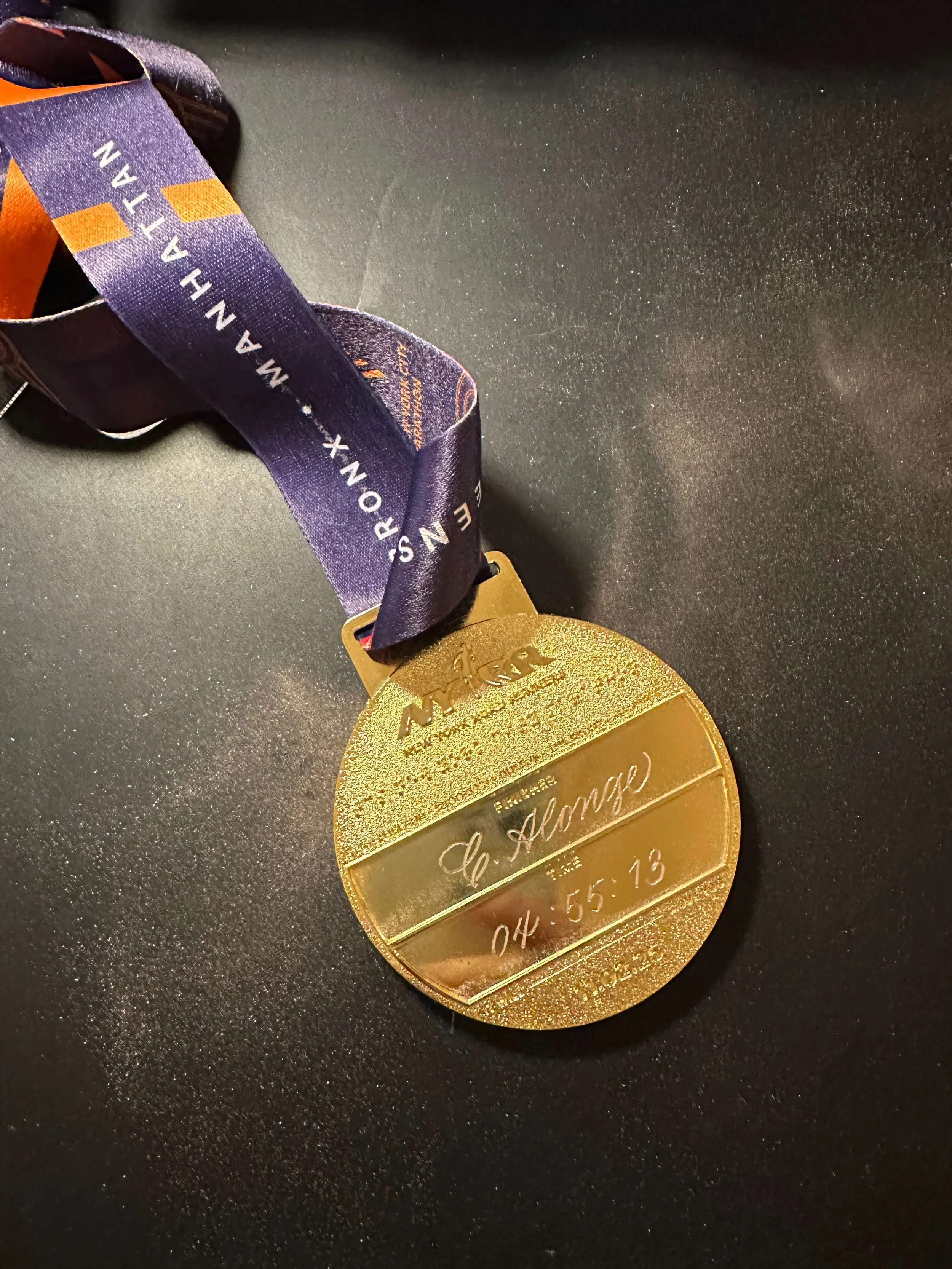 NYC Marathon Race Medal Engraving - C Alonge.JPG