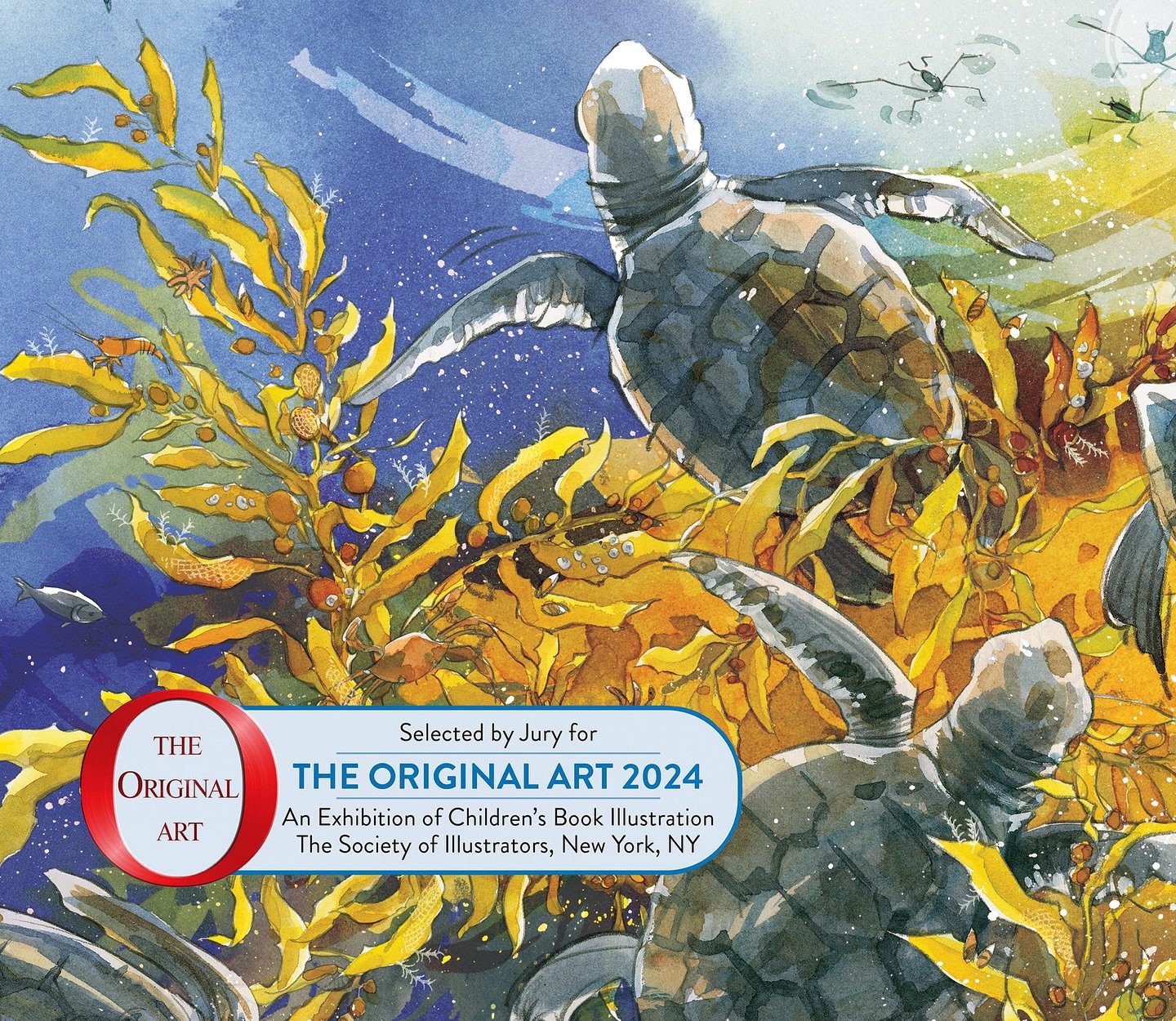 Delighted to share that SEA WITHOUT A SHORE has been selected to be in this year&rsquo;s Original Art 2024 Exhibition at The Society of Illustrators in NYC. 🎨 A huge thanks to our @nortonyoungreaders team, to @brosenstock, and a special shout out to