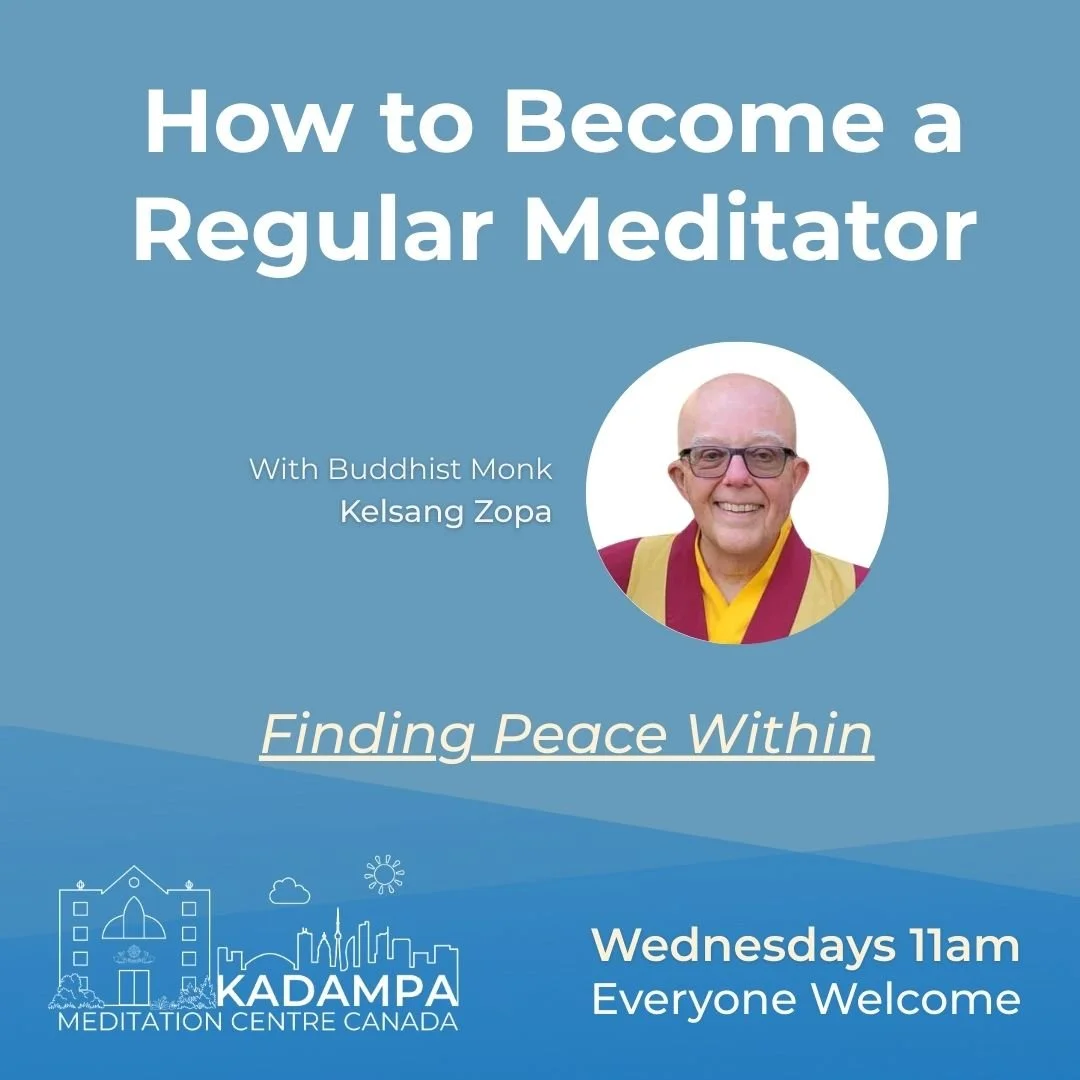 Wednesday Drop-in Meditation Class ~ How to Become a Regular Meditator