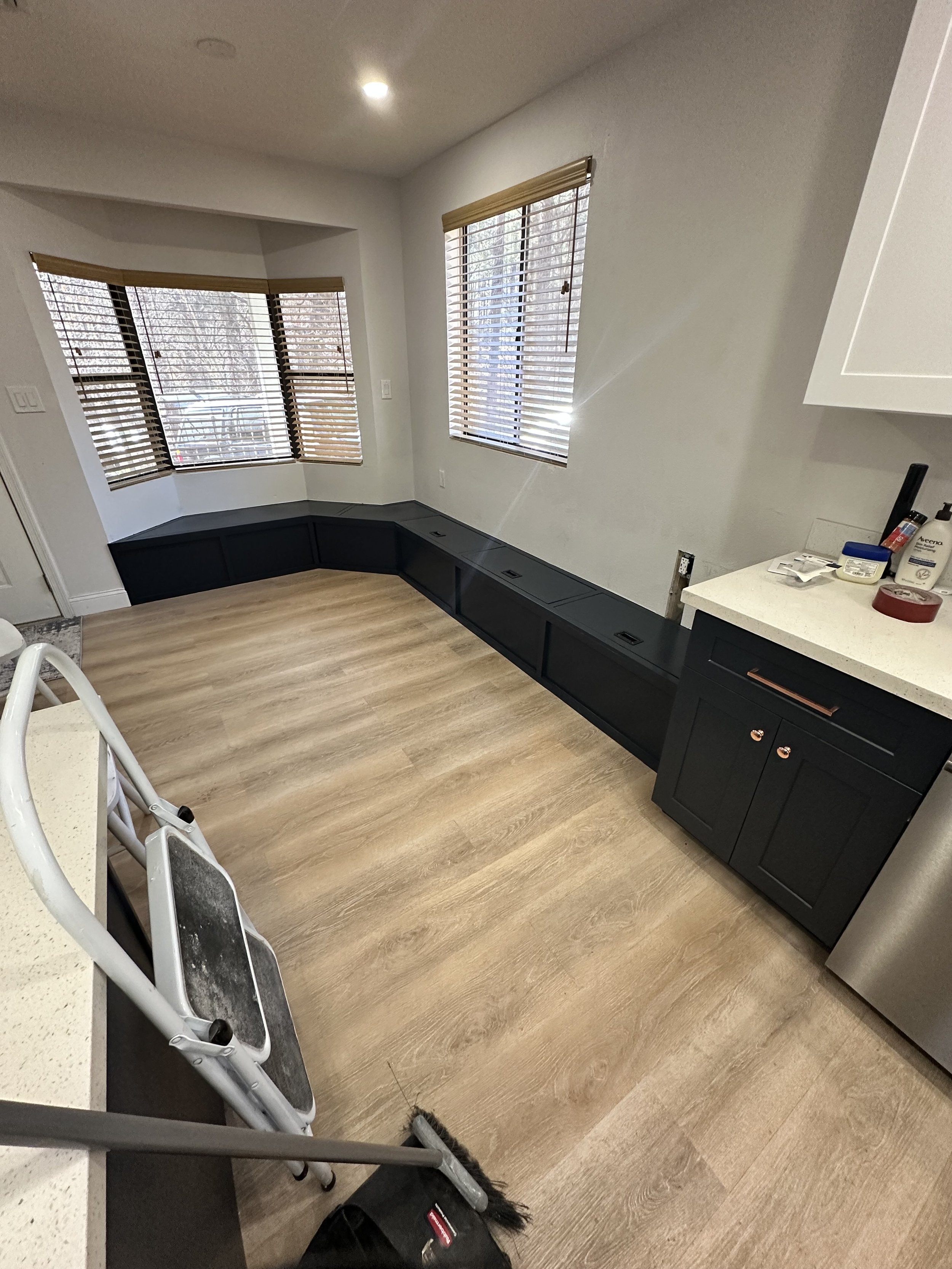 Custom storage/ Bench built from scratch