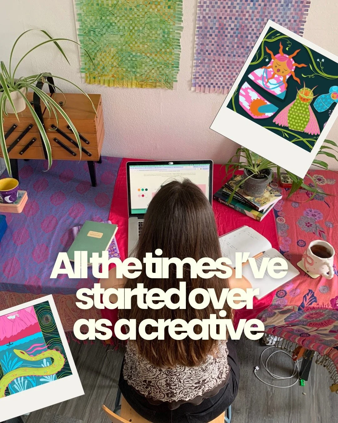 I had a conversation last week about how sometimes on social media, people make freelance or living as a creative look easy. 

I haven't really shared that much about my journey to where I am now so I thought I'd show you how many times I've started 