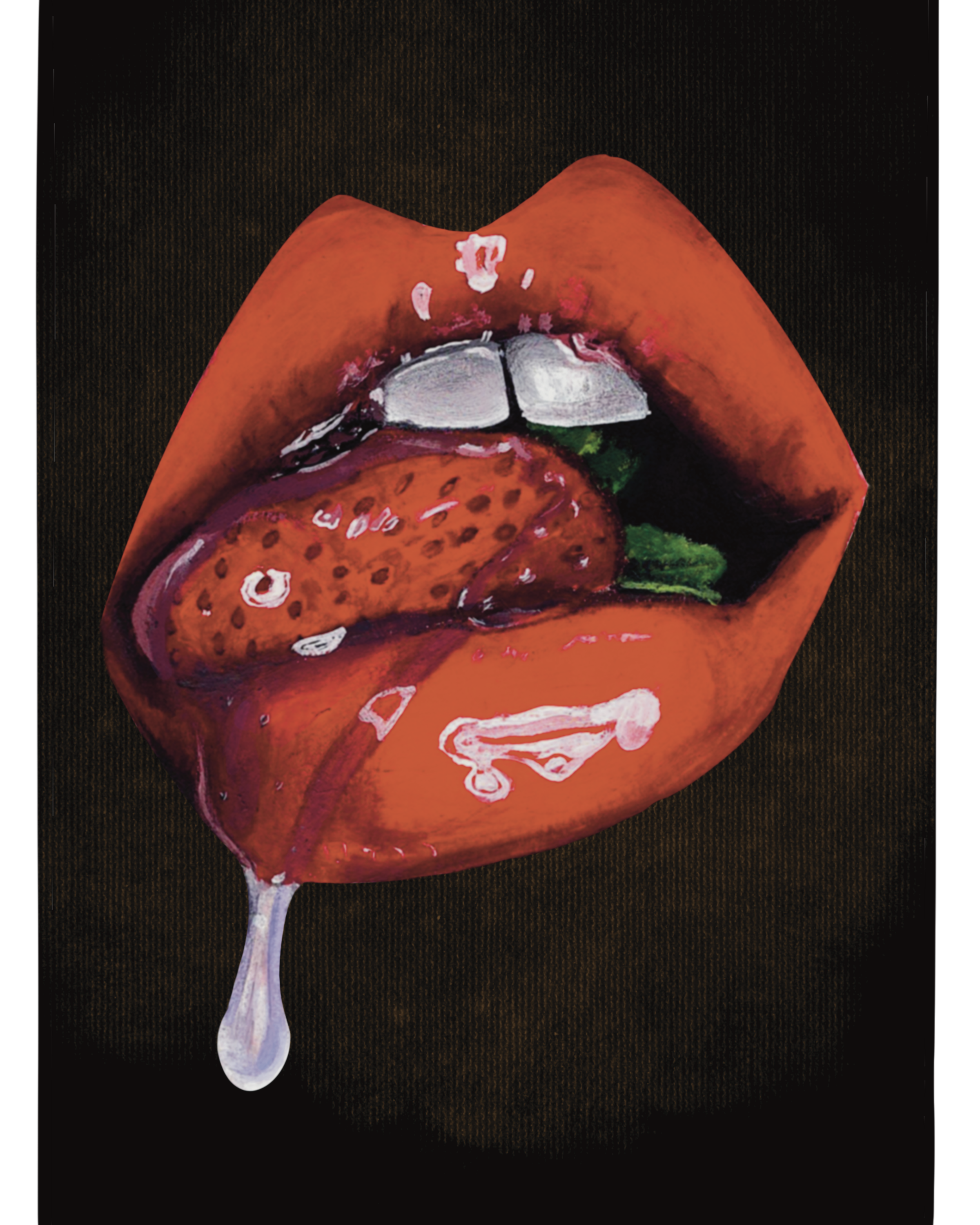 Strawberry Lips Print