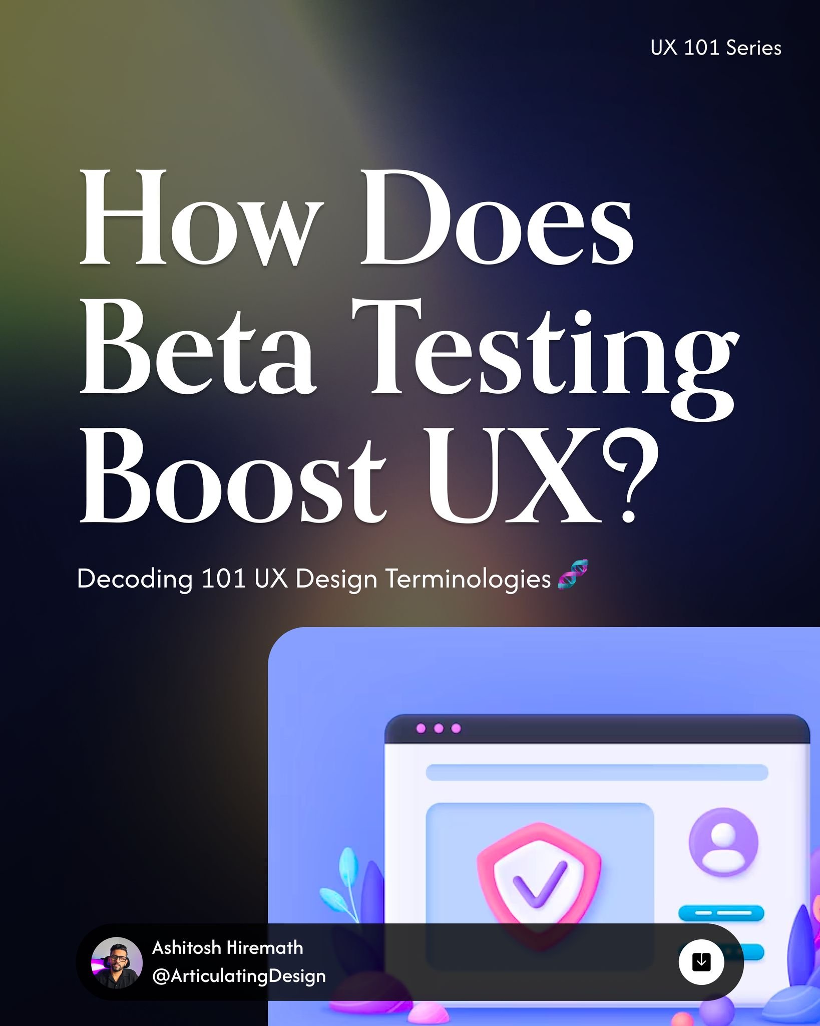 Is Your Product Ready for Launch? 🚀 �

Beta testing is the golden opportunity to refine your product and enhance user experience. Gather feedback, identify pain points, and ensure your creation resonates with users.💡�

#BetaTesting #UXDesign #UserF