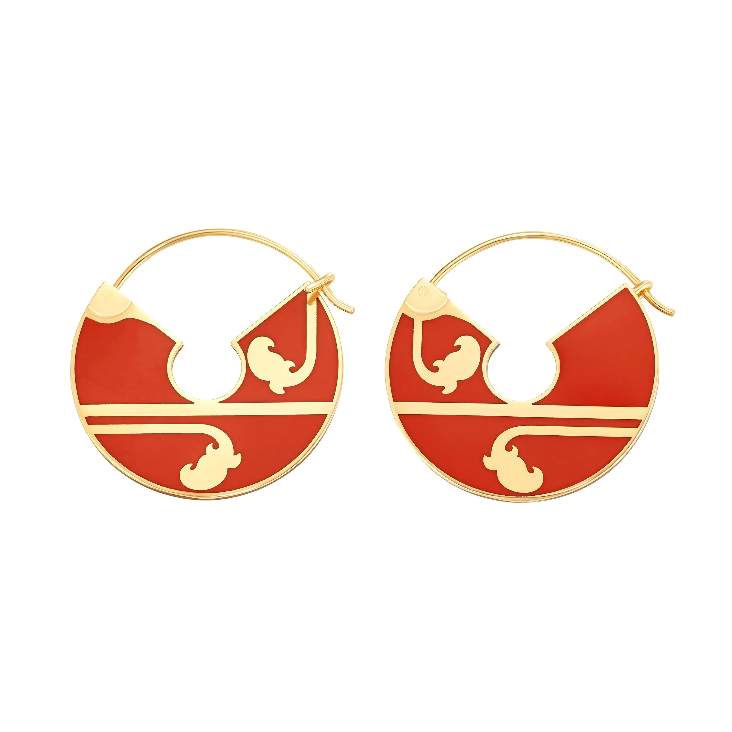 Sari creole earrings Midi (orange) (1).jpg